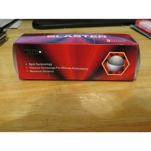 Nitro Blaster Titanium Golf Balls #1 Package of 3 - Picture 3 of 3
